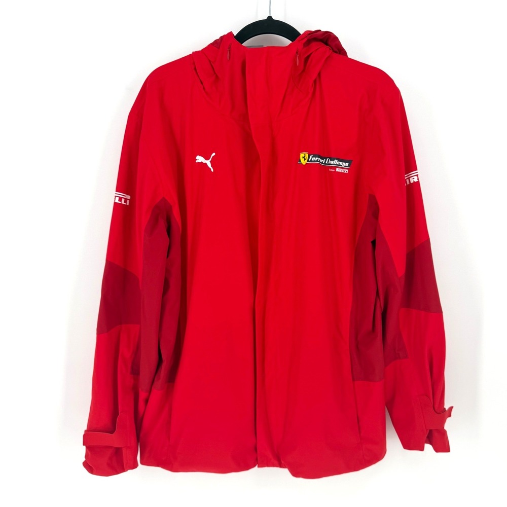 Puma Ferrari Challenge Team Issue Rain Jacket Trofeo Pirelli Red M Rare